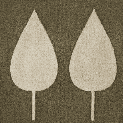 Vloerkleed Kids Lovely Leaves - Groen