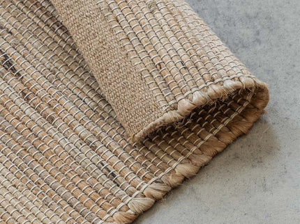 Jute Wol Katoen Vloerkleed  - Beige