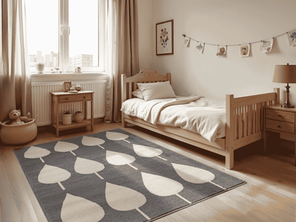 Hanse Home Adventures Vloerkleed Kids Lovely Leaves - Grijs