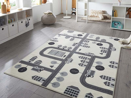 Hanse Home Adventures Vloerkleed Kids Town - Creme