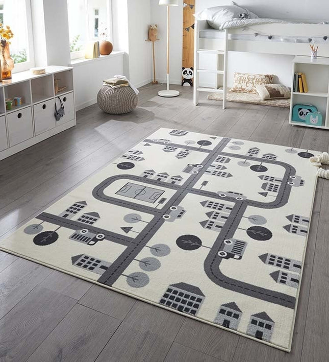 Hanse Home Adventures Vloerkleed Kids Town - Creme