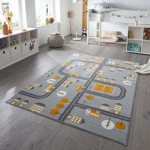 Hanse Home Adventures Vloerkleed Kids Town - Grijs