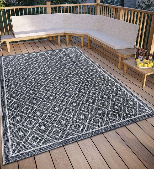 Hanse Home Buitenkleed Quadri - Grijs