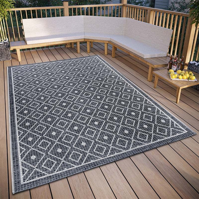 Hanse Home Buitenkleed Quadri - Grijs