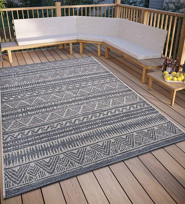 Hanse Home Buitenkleed Triangolo - Grijs / Beige