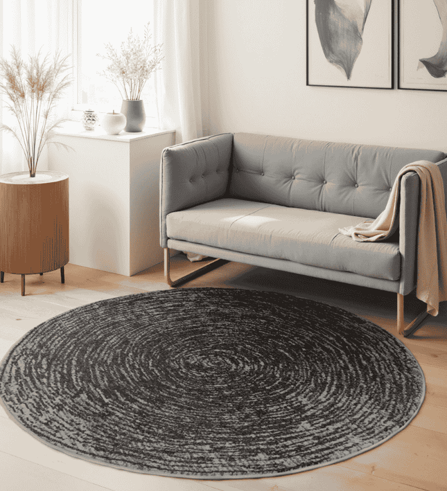 Hanse Home Gloria Vloerkleed Cavallo Rond - Grijs