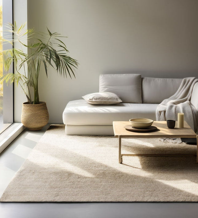 Hanse Home Handgeweven Jute Vloerkleed - Crème