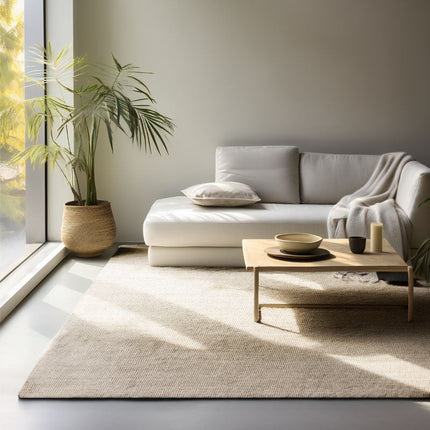 Hanse Home Handgeweven Jute Vloerkleed - Crème