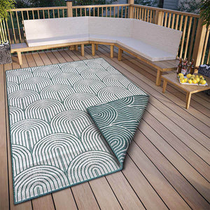 Hanse Home Pangli Buitenkleed Dubbelzijdig Flatweave - Groen