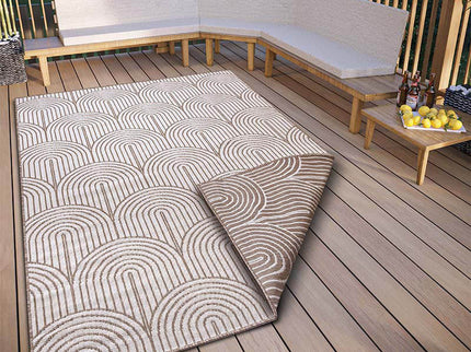 Hanse Home Pangli Dubbelzijdig Buitenkleed Flatweave - Taupe