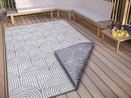Hanse Home Pangli Dubbelzijdig Buitenkleed Flatweave - Zilver