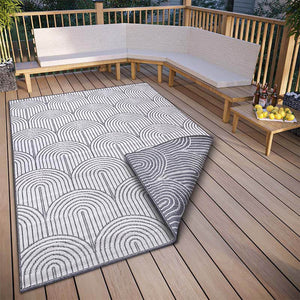 Hanse Home Pangli Dubbelzijdig Buitenkleed Flatweave - Zilver