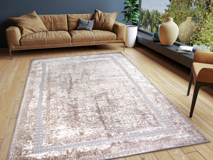 Hanse Home Shine Vintage Vloerkleed Picasso - Zilver / Beige