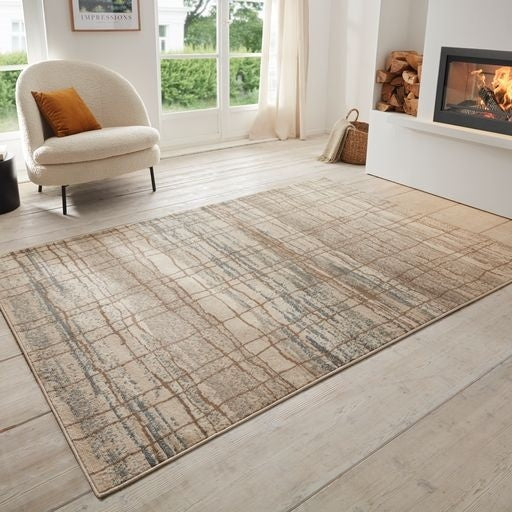 Hanse Home Terrain Vloerkleed Vintage Coastal - Crème/Blauw