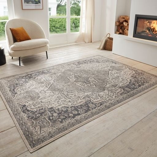 Hanse Home Terrain Vloerkleed Vintage Genevieve - Grijs