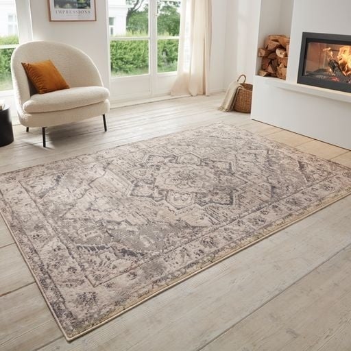 Hanse Home Terrain Vloerkleed Vintage Sand - Grijs