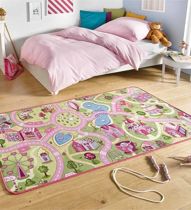 Hanse Home Vloerkleed Kids Sweettown - Roze
