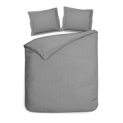 Heckett Lane Dekbedovertrek Banda Katoen-Satijn - Grijs