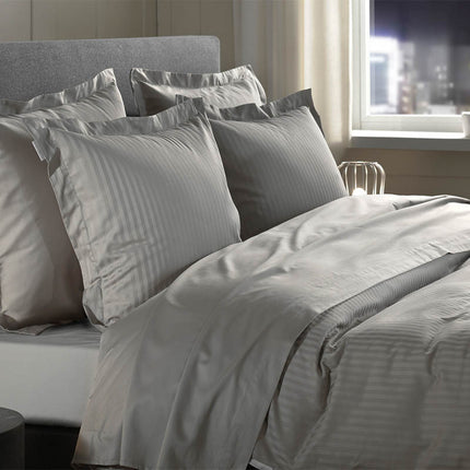 Heckett Lane Dekbedovertrek Banda Katoen-Satijn - Grijs