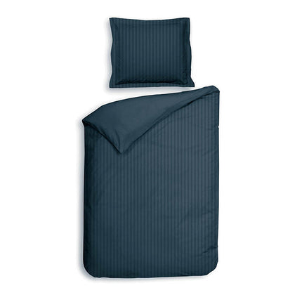 Heckett Lane Dekbedovertrek Banda - Marine Blauw