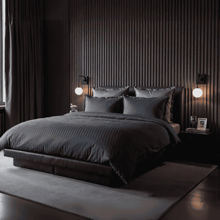 Heckett Lane Dekbedovertrek Banda - Marine Blauw