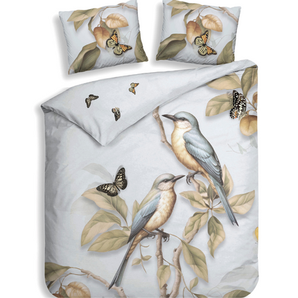 Heckett Lane Dekbedovertrek Daina - Katoen Satijn- Licht Blauw