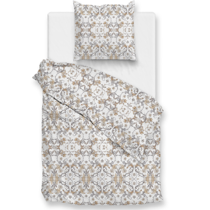 Heckett Lane Dekbedovertrek Fausto - Katoen - Grijs