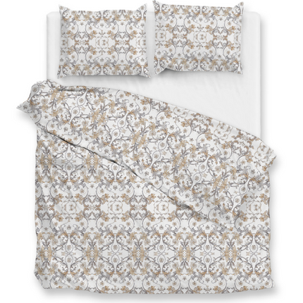 Heckett Lane Dekbedovertrek Fausto - Katoen - Grijs