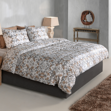 Heckett Lane Dekbedovertrek Fausto - Katoen - Grijs