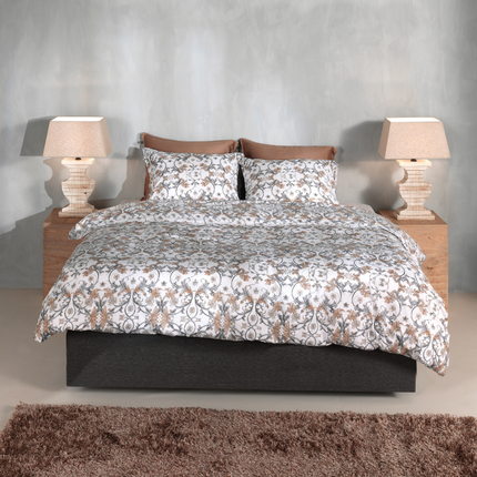 Heckett Lane Dekbedovertrek Fausto - Katoen - Grijs