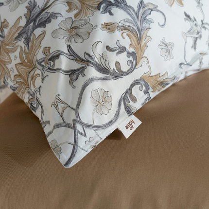 Heckett Lane Dekbedovertrek Fausto - Katoen - Grijs