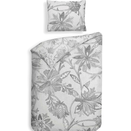 Heckett Lane Dekbedovertrek Neva - Katoen Satijn - Grijs