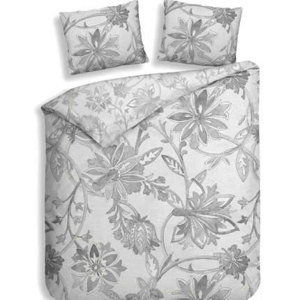 Heckett Lane Dekbedovertrek Neva - Katoen Satijn - Grijs