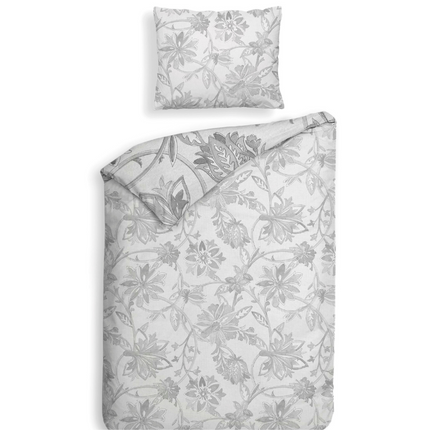 Heckett Lane Dekbedovertrek Neva - Katoen Satijn - Grijs
