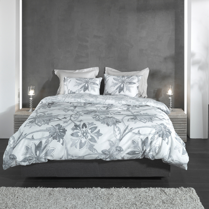 Heckett Lane Dekbedovertrek Neva - Katoen Satijn - Grijs