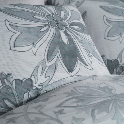 Heckett Lane Dekbedovertrek Neva - Katoen Satijn - Grijs