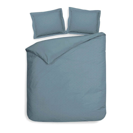 Heckett Lane Dekbedovertrek Punto Katoen-Satijn - Blauw