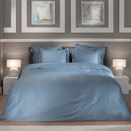 Heckett Lane Dekbedovertrek Punto Katoen-Satijn - Blauw