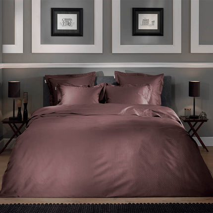 Heckett Lane Dekbedovertrek Punto Katoen-Satijn - Bruin