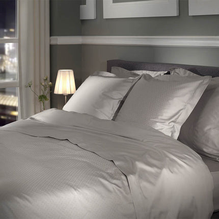 Heckett Lane Dekbedovertrek Punto Katoen-Satijn - Grijs