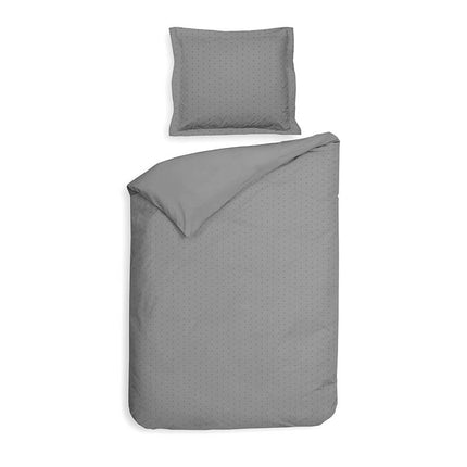 Heckett Lane Dekbedovertrek Punto Katoen-Satijn - Grijs