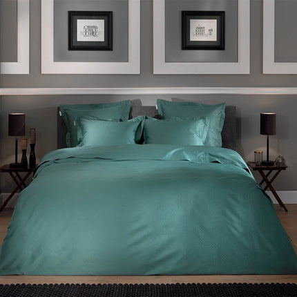 Heckett Lane Dekbedovertrek Punto Katoen-Satijn - Groen
