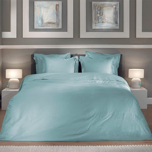 Heckett Lane Dekbedovertrek Punto Katoen-Satijn - Licht Blauw