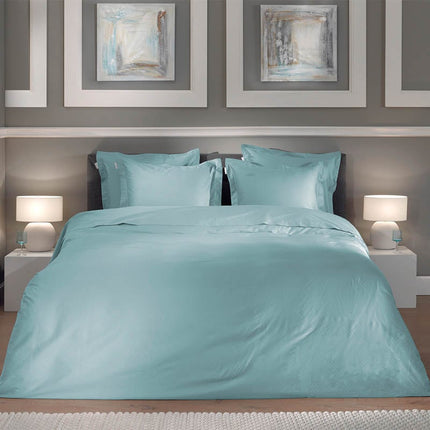 Heckett Lane Dekbedovertrek Punto Katoen-Satijn - Licht Blauw