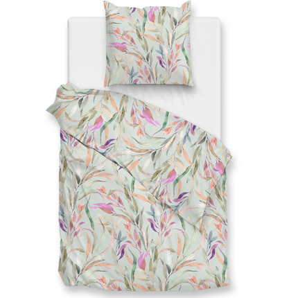 Heckett Lane Dekbedovertrek Tia - Katoen Satijn - Groen