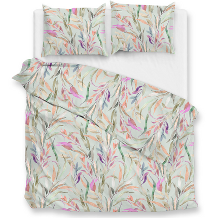 Heckett Lane Dekbedovertrek Tia - Katoen Satijn - Groen