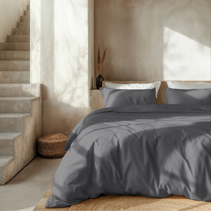 HIP Dekbedovertrek Katoen-Satijn - Donkere Kleuren