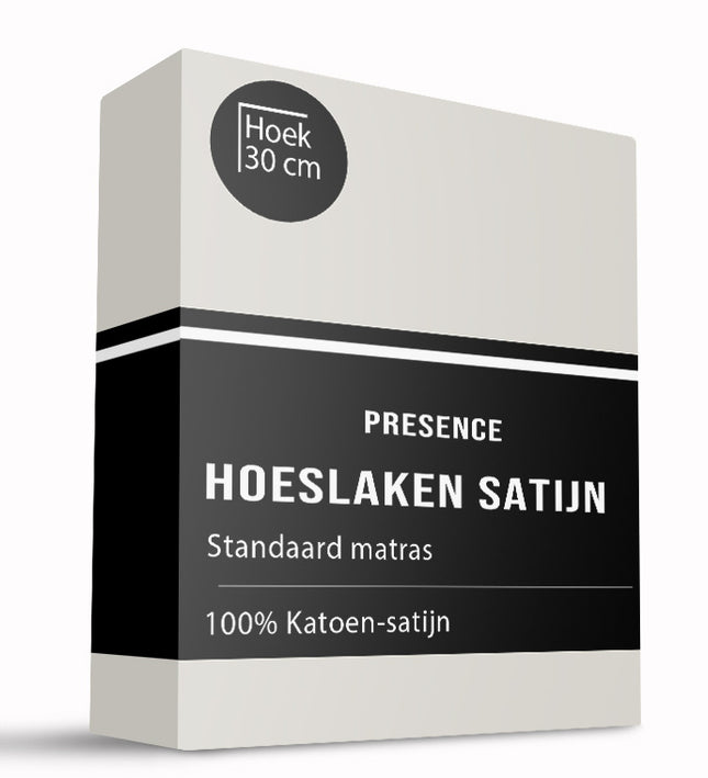 Hoeslaken - Satijn - Creme