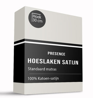 Hoeslaken - Satijn - Creme