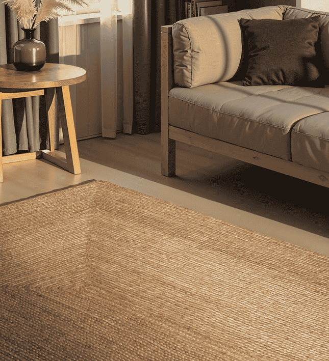 Home Collectie Handgeweven Jute Vloerkleed Sharmila - Bruin